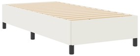 vidaXL Κρεβάτι Κρεμ 100x200 εκ Κορντούρα Υφάσματος
