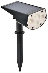 Ηλιακό Φωτιστικό Εδάφους Καρφί LED 4W 3000K ABS Μαύρο 6602 Spotlight 6602 Μαύρο