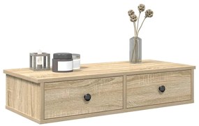 vidaXL Ράφι τοίχου με συρτάρια Sonoma Oak Κατασκευασμένο ξύλο