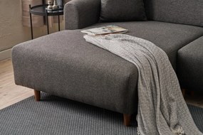 Corner Sofa-Bed Mane Left - Anthracite Anthracite