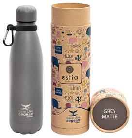 ΘΕΡΜΟΣ FLASK LITE 500ML SAVE THE AEGEAN GREY 01-18016