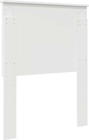 vidaXL Κεφαλάρι με κεφαλάρι Λευκό 75 cm Επεξεργασμένο ξύλο