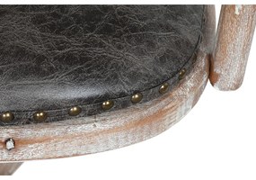 Καρέκλα Τραπεζαρίας DKD Home Decor Μαύρο Σκούρο καφέ 52 x 50 x 88 cm