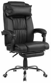 Καρέκλα γραφείου Berwyn 996, Μαύρο, 114x67x78cm, 20 kg, Με μπράτσα, Με ρόδες, Μηχανισμός καρέκλας: Κλίση | Epipla1.gr