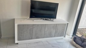 Sky Μπουφες Λακα Γκρι