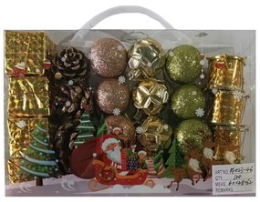 Σετ Χριστουγεννιάτικα στολίδια - 4cm - 24pcs - 023469-023469