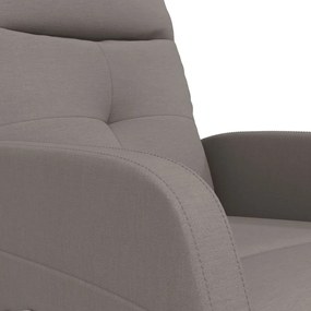 vidaXL Πολυθρόνα Ανακλινόμενη Taupe Υφασμάτινη