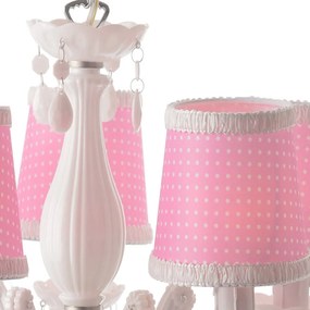 Πολυέλαιος Οροφής Aca Macaron SF35045P White/Pink