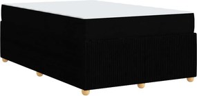 vidaXL Σκελετός Κρεβατιού Μαύρο 120 x 200 cm ύφασμα