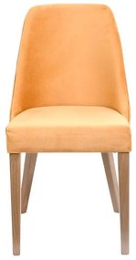 Καρέκλα Τραπεζαρίας T-3 LUX Fylliana Κίτρινο με Grey Oak πόδια 45x50x90εκ. 2αδα 45x50x90 εκ.
