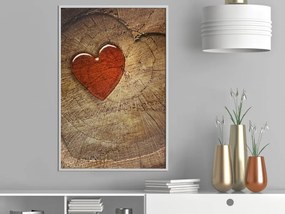 Αφίσα - Carved Heart - 20x30 - Χρυσό - Χωρίς πασπαρτού