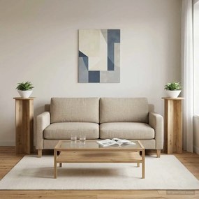 vidaXL Βάση φυτών 2 τεμ. Artisan Δρυς Ø40 x 100 εκ. Επεξεργασμένο Ξύλο