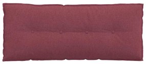 vidaXL Μαξιλάρι Πλάτης Κόκκινο 120 x 19 x 50 εκ ύφασμα