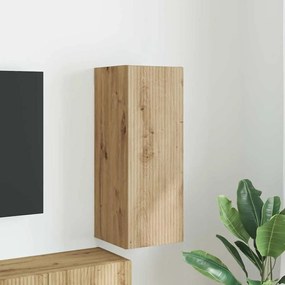 vidaXL Ντουλάπι Τηλεόρασης Τοίχου 30 x 31 x 80 εκ. Επεξεργασμένο ξύλο
