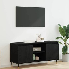 vidaXL Ντουλάπι TV 104 x 35 x 50 εκ. Μαύρη Οξυά Επεξεργασμένο Ξύλο