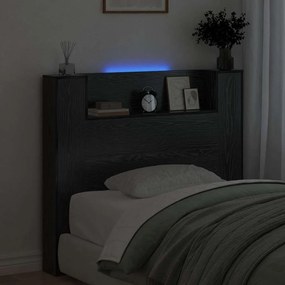 vidaXL Κεφαλάρι Μαύρη Δρυς Επεξεργασμένο Ξύλο