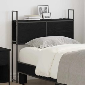 vidaXL Κεφαλάρι Αποθήκης Μαύρη δρυς 75 cm Επεξεργασμένο ξύλο