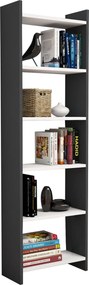 ΒΙΒΛΙΟΘΗΚΗ CLASSIKER HM9226.13 ΜΕΛΑΜΙΝΗΣ ΓΚΡΙ-ΛΕΥΚΟ 48,5x22x160Υεκ.