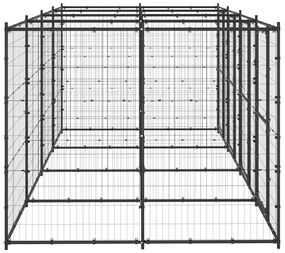 vidaXL Κλουβί Σκύλου Εξωτερικού Χώρου 9,68 μ² από Ατσάλι