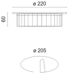 Χωνευτό LED οροφής 5836