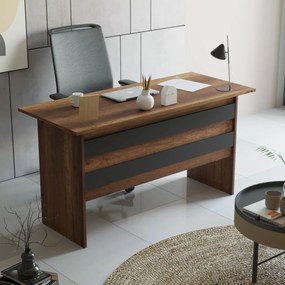Σετ Επίπλων Γραφείου Καρυδί / Ανθρακί SADIS 140x60x73.8