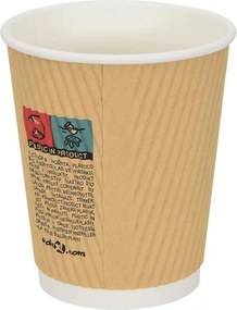 vidaXL Χάρτινα ποτήρια καφέ 500 τεμάχια 8oz 200ml καφέ
