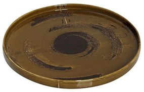 Πιάτο Πορσελάνινο Typhoon Step Ρηχό Tlw130K2 Φ30cm Brown Espiel Porcelain