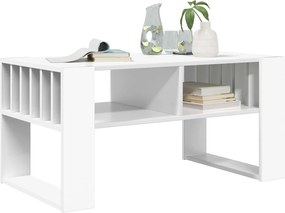 vidaXL Τραπεζάκι σαλονιού Λευκό 92 x 49,5 x 45 εκ. Επεξεργασμένο ξύλο