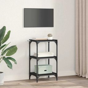 vidaXL Βιβλιοθήκη Μαύρη δρυς 40 x 33 x 71 εκ Επεξεργασμένο ξύλο