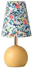 Arlight Φωτιστικό Επιτραπέζιο - Πορτατίφ 1ΧΕ27 Φ15xY34cm TLC 6035 Όψη Ξύλου-Εμπριμέ Λουλούδια 0224130