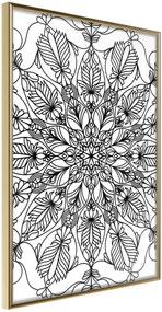 Αφίσα - Colour Your Own Mandala I - 20x30 - Χρυσό - Χωρίς πασπαρτού