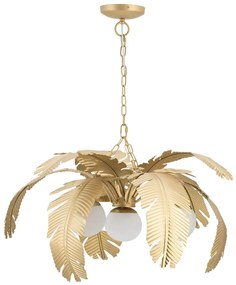 Artekko Palm Φωτιστικό Οροφής Μεταλλικό Χρυσό (83x73x49)cm Artekko 45805CE