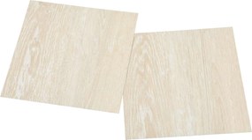 vidaXL Πλάκες Δαπέδου 5,11 τ.μ. 55 pcs PVC Λευκό και Μπεζ
