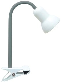 Φωτιστικό Γραφείου Με Κλιπ 780SGN4781 Φ9x35cm 1xE14 40W Grey-White Opviq