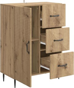 vidaXL Πλαϊνό γραφείο Artisan Δρυς 66 x 34,5 x 89,5 εκ
