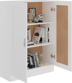 vidaXL Βιβλιοθήκη Λευκή 82,5 x 30,5 x 115 εκ. Επεξ. Ξύλο
