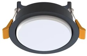 Σποτ Φωτιστικό Χωνευτό Στρογγυλό Μικρό GX53 15W IP20 Uno Nowodvorski-10841-Μαύρο 10841
