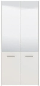 Παπουτσοθήκη Menorca 2K 2OG Λευκό 89,5x37,5x199 εκ.