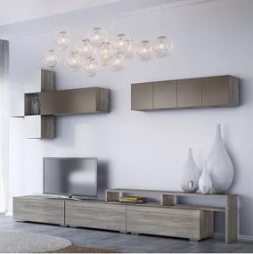 Σύνθεση σαλονιού "SMART 1" σε χρώμα σταχτί-λευκό