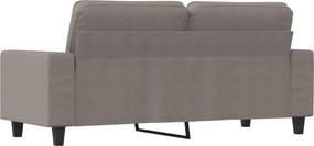 vidaXL Καναπές Διθέσιος Taupe 140 εκ. Υφασμάτινος