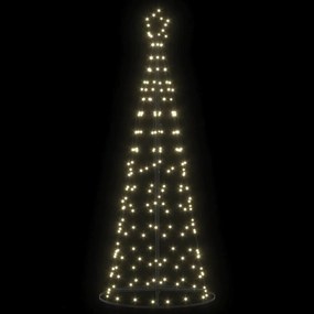vidaXL LED Χριστουγεννιάτικο Δέντρο με βάση Θερμό λευκό 250 cm Σίδερο