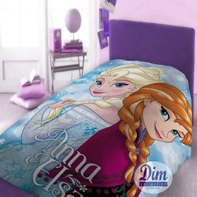 Κουβέρτα Παιδική Πικέ Disney Frozen 505 Digital Print DimCol Μονό 160x240cm 100% Βαμβάκι