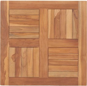 vidaXL Επιφάνεια Τραπεζιού 60 x 60 x 2,5 εκ. Μασίφ Ξύλο Teak