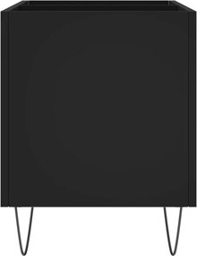 vidaXL Δισκοθήκη Μαύρη 74,5 x 38 x 48 εκ. από Επεξεργασμένο Ξύλο