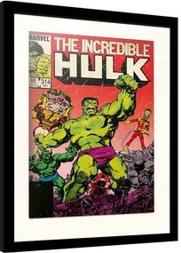 Αφίσα σε κορνίζα Marvel - Hulk