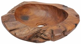 vidaXL Νιπτήρας 45 εκ. από Μασίφ Ξύλο Teak