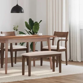 vidaXL Πάγκος  90 cm Καφέ μασίφ ξύλο καουτσούκ