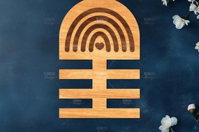 Σετ των 2 Intra απο ξύλο plywood 3mm-4mm πάχος Φιόγκος Ξύλινο Νηπιαγωγείο Κοπή Δίασταση 15x15 cm INTRAFABR-120626969