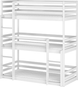 TED 90x190 white bunk bed Lano Furniture