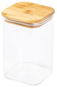 Δοχείο Αποθήκευσης Γυάλινο Με Καπάκι Bamboo Essentials 950ml - Estia